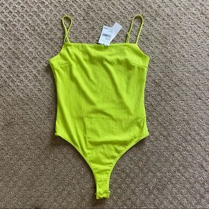 neon lime bodysuit